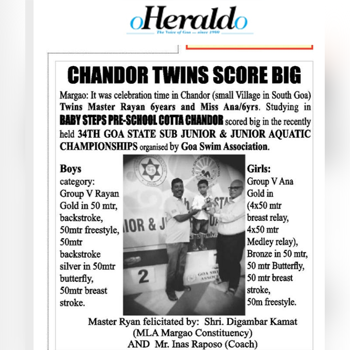 Chandor Twins Score Big!